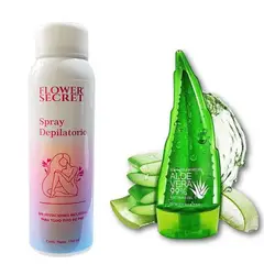 BIOAQUA - PACK CREMA DEPILADORA SPRAY Y CREMA CORPORAL ALOE VERA