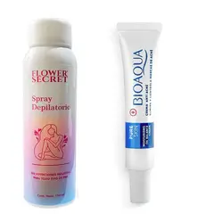 BIOAQUA - PACK CREMA DEPILADORA SPRAY Y CREMA FOCAL REMOVEDOR ANTIACNE