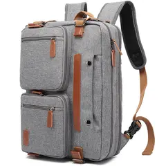 VATYERTY - Mochila para computadora 3 en 1 portátil para hombres Gris