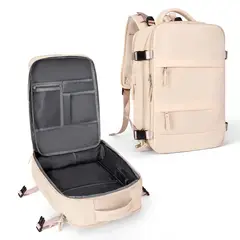 VATYERTY - Mochila De Viaje Para Hombre De Mano Beige