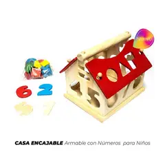 GENERICO - Casa Encajable Armable con Números para niños