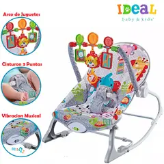 IDEAL - Mecedora para Bebes Musical Plegable Zoo IDE060