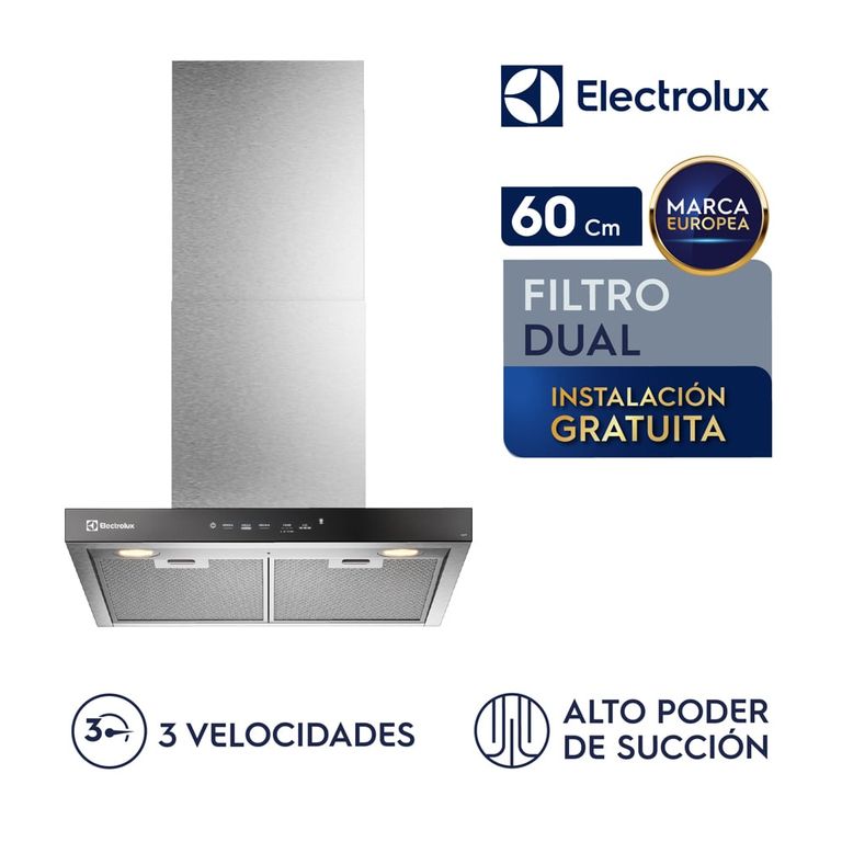 Campana Empotrable Electrico Decorativa 60CM Silver CE6TF