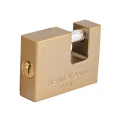 HERMEX - Candado Antipalanca 70 mm cuerpo de hierro,
