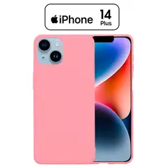 APPLE - Silicone Case Para Iphone 14 Plus Rosado