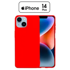APPLE - Silicone Case Para Iphone 14 Plus Rojo