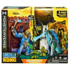 PLAYMATES TOYS - Godzilla x Kong - Diorama Hollow Earth 17 Pulgadas