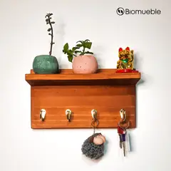 GENERICO - Repisa porta llavero de palets reciclado