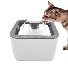 GENERICO - Bebedero Fuente de agua para mascotas - Cuadrado