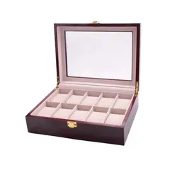 GENERICO - Exhibidor de Relojes de Lujo de 10 Ranuras Individuales