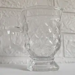 INSPIRA - Set X 6 . Taza Vidrio Labrado - Café, Cortado, Té.