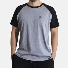 YONISTERS CLOTHING - Polo Ranglan de Algodón con Bolsillo Melange