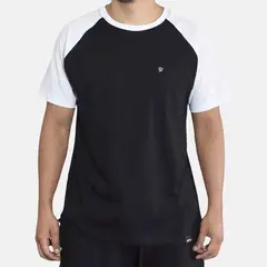 YONISTERS CLOTHING - Polo Ranglan de Algodón con Bolsillo Negro