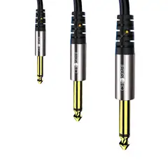 GENERICO - Cable PLUG TS 635mm Guitarra Golden Macho PVC Flexible