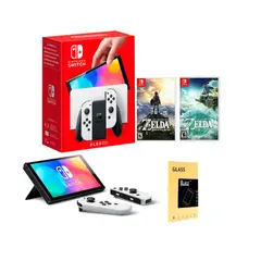 NINTENDO - Consola Switch Oled Blanca+ Z BOTW + Tears of the Kingdom + M
