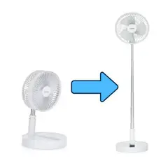 IMPORTADO MC - Ventilador Inalambrico 2 en 1 Cafini Pie y Mesa Batería 8000 mAh
