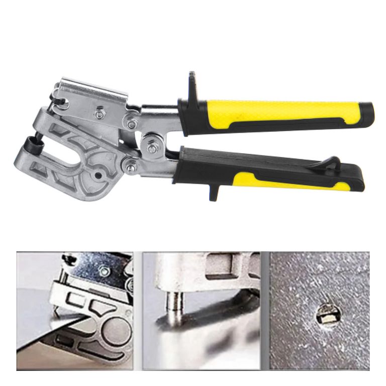 Pinza Punzonadora para Drywall para Unión de Perfiles - Ahorra tiempo
