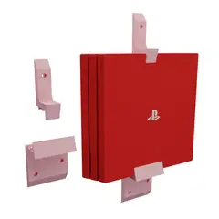 PLAYSTATION - Soporte Pared Consola Ps4 PRO - Rosado.