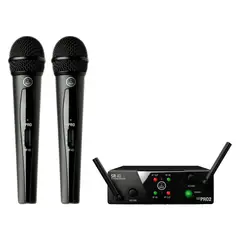 GENERICO - Micrófono Inalámbrico Vocal Mini Doble akg WMS40