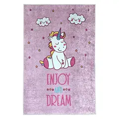 GENERICO - Alfombra Niños Unicornio Enjoy and Dream 120 x 180cm