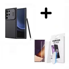 NILLKIN - Case Para Samsung S24 Ultra Negro + Mica Vidrio UV