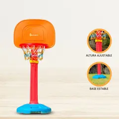 CUZKA - Canasta de Baloncesto Regulable «BASKET» Orange