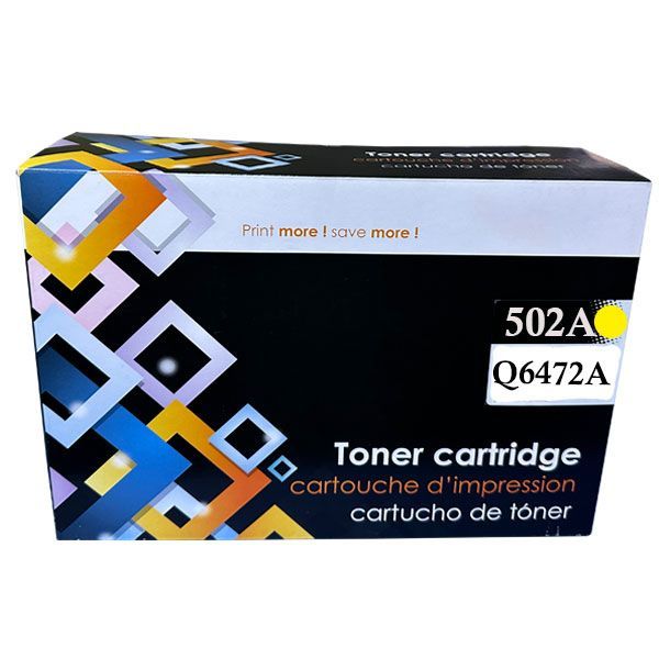 TÓNER COMPATIBLE Q6472A 502A - AMARILLO