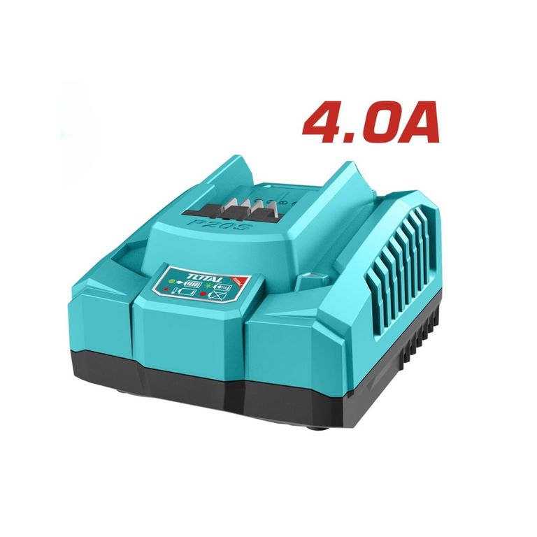 Cargador rapido para bateria 20v 4ah industrial Total