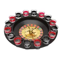 GENERICO - Juego Ruleta Giratoria Shot de Tragos 16 Compartimientos
