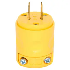 GENERICO - ENCHUFE AMARILLO 2POLOS 15A LEVITON