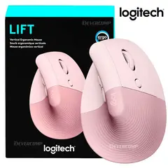 LOGITECH - Mouse Lift Vertical Wireless Bluetooth Rosado