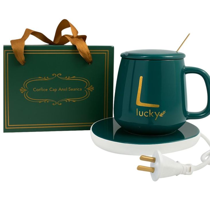 Taza con calentador eléctrico Verde