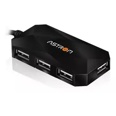 GENERICO - DISPOSITIVO HUB 4 PUERTOS USB 2.0 ASTROM AT 1000