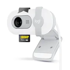 LOGITECH - Cámara Webcam Brio 100 Full HD 1080P USB - Blanco
