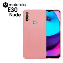 GENERICO - Case Suave Color Entero Motorola E30 Nude