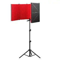 KREED - Filtro para Micrófono Escudo de Aislamiento Acústico 5 puertas - Rojo