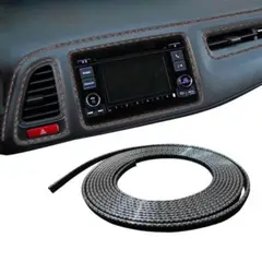 GENERICO - Filete de auto para tablero 5m carbon