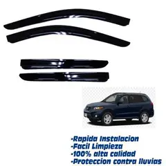 GENERICO - CORRELLUVIA HYUNDAI SANTA FE 2012-2018 NEGRO