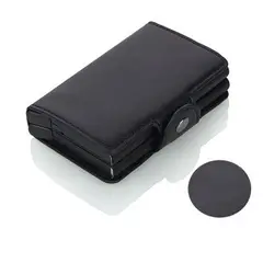 BAELLERRY - Billetera Tarjetero Hombre Sistema Antimagnético Cuero Protección RFID