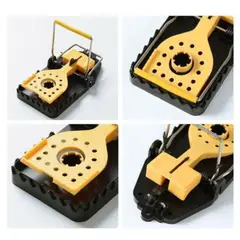 GENERICO - SET 6 TRAMPAS PARA RATAS RATONES TAMAÑO MEDIANO MUY UTIL