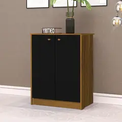 TU MESITA - Aparador recibidor Clásico 2 puertas Belagio color NegroDuna