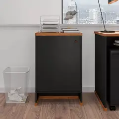 TU MESITA - Aparador moderno 1 puerta Isidro color Negro