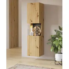 TU MESITA - Vitrina Alta Flotante Victoria color Duna