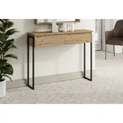 TU MESITA - Recibidor Rústico 3 cajones Shogun color Macadamia