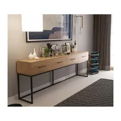 TU MESITA - Aparador Industrial moderno 4 cajones Maicol color Duna