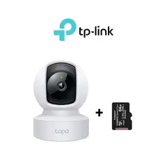 TP LINK - Cámara de seguridad tapo C212 2K WiFi Gira 360° + MicroSD 64GB - Tplink
