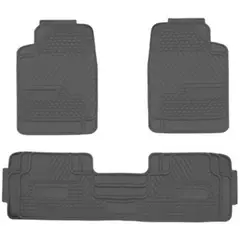 GENERICO - Piso de auto gris camioneta protector pvc tapiz suelo negro