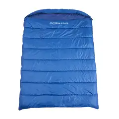 TERRA FORCE - Saco De Dormir Doble Clima Cálido Azul