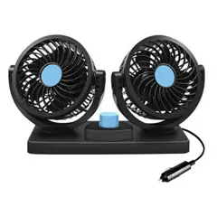 GENERICO - Ventilador 2 cabezas 360° cigarrera para todo tipo vehiculo