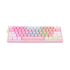 REDRAGON - Teclado Gamer Fizz Pro Inalámbrico K616 PinkWhite
